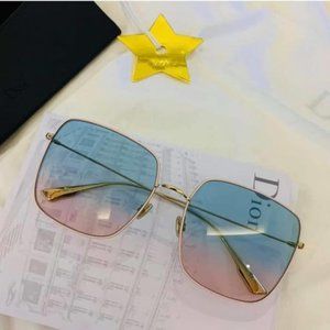 Dior STELLAIRE1 Green-to-Pink Shaded Sunglasses